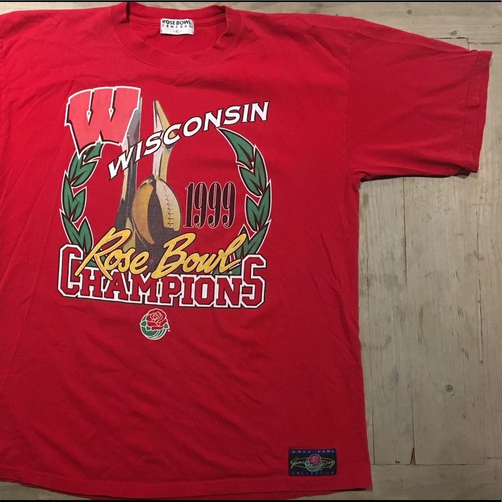 1999 Wisconsin Badgers Rose Bowl Champions T Shirt